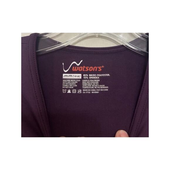 WATSON'S Girls Purple Activewear Compression Base Layer Top Medium 10-12 - Picture 3 of 5